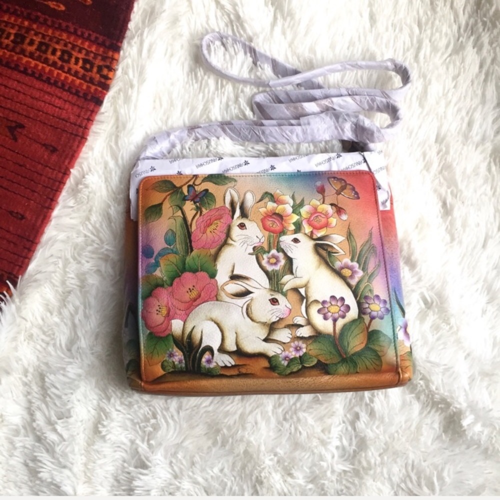 Anuschka expandable Crossbody brand new
